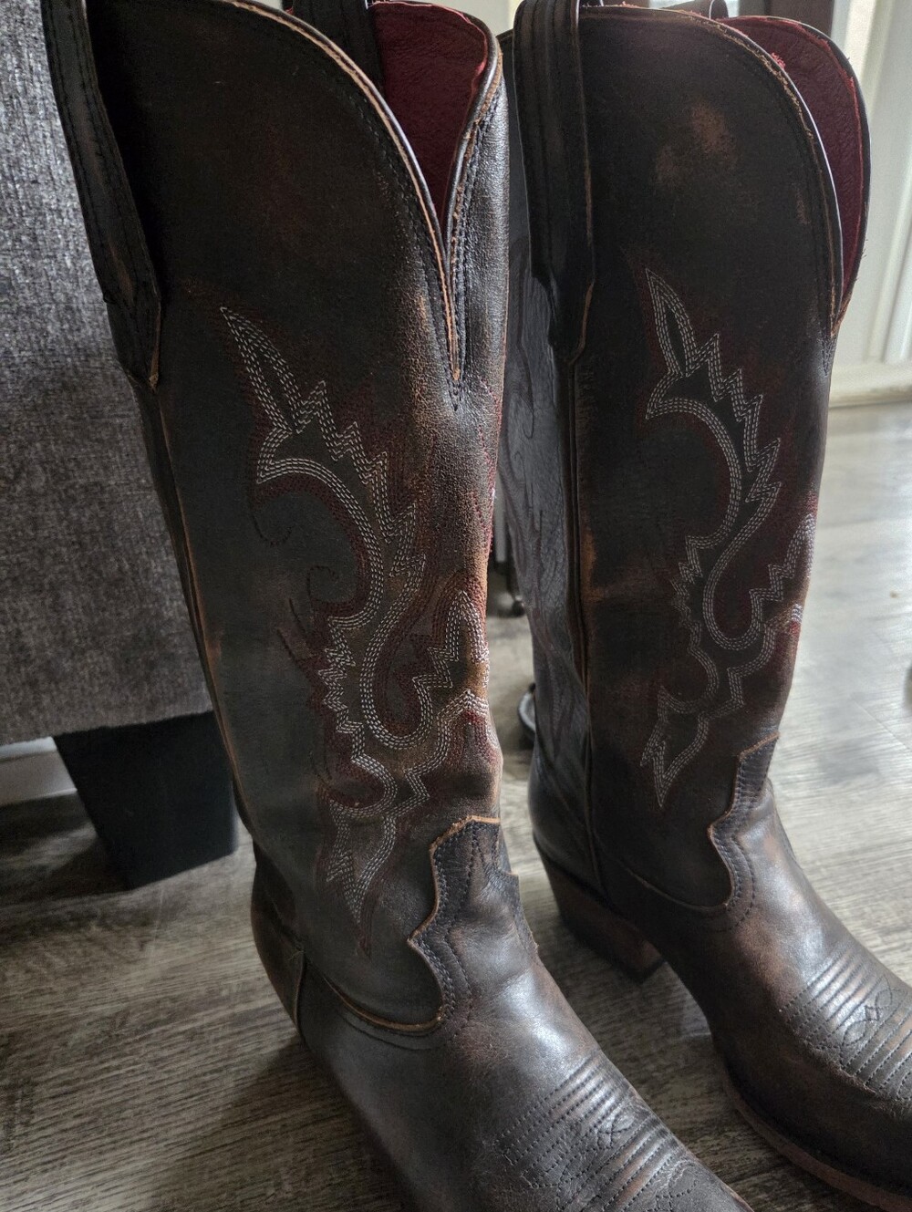 Freebird Woodland Classic Western Leather Cowboy Boots - Black Sz 9 - Picture 6 of 13